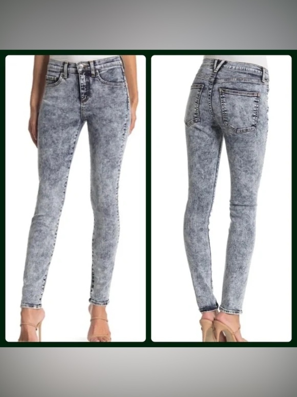 Veronica Beard Skinny Acid Washed Jeans Sz 24/00 EUC